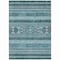 Homeroots 9' X 12' Teal Blue Ivory And Gray Southwestern Washable Indoor Outdoor Area Rug 582864 - alternate 5