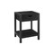 Monarch Specialties Accent Table, 24-in. h, 2 Tier, End, Side, Nightstand, Lamp, Storage Drawer, Black Oak, Black Metal I 3202 - alternate 1