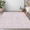 Homeroots 9' X 12' Pink Gray And Ivory Geometric Washable Indoor Outdoor Area Rug 594735 - alternate 7