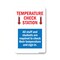 Signmission PSA, Temperature Check Station, 24in X 18in Peel And Stick Wall Graphic, OS-NS-RD-1824-25434 OS-NS-RD-1824-25434 - alternate 1