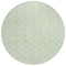 Homeroots 8' Mint Green And Beige Round Ogee Washable Indoor Outdoor Area Rug 601628 - alternate 7