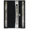 Vdomdoors Aluminum Door Cynex 6116 Black Entry Steel Metal Modern Painted W14+36+14xH80 Right Inswing CYNEX6116EXD-BLK-W14+36+14xH80-RH-I - alternate 4