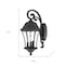 Homeroots XL Matte Black Tapered Hanging Lantern Wall Light 398365 - alternate 2