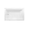 Kingston Brass 60-Inch Acrylic Rectangular 3-Wall Alcove Tub Combo with Waste and Overflow Drain, Left Hand Drain CVTAP603622L2 - alternate 3