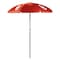 Picnic Time Family Of Brands NCAA Oklahoma Sooners Outdoor Canopy Sunshade Beach Umbrella 5.5' - Red 822-00-100-454-0 - alternate 1