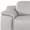 Homeroots 107" Light Gray Top Grain Leather Reclining USB Sofa 643713 - alternate 5