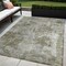 Homeroots 5' X 8' Green Abstract Washable Indoor Outdoor Area Rug 564228 - alternate 1