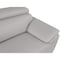 Homeroots 69in Light Gray and Silver Leather Loveseat 720579 - alternate 8
