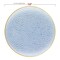 Smarty Had A Party 7.5" Clear Blue with Gold Rim Hammered Glass Disposable Plastic Appetizer/Salad Plates, 120PK 8867-BG-CASE - alternate 3