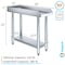 Amgood 30 in. x 12 in. Stainless Steel Equipment Stand ES-3012-Z - alternate 2