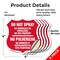 Signmission Bilingual No Spray Shield Sign Do Not Sp, 4 inch X 4 inch, Vinyl Decal, 5PK SHI-D-5PACK-4-366 - alternate 5