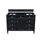 James Martin Vanities Vanity, without top, Black Onyx, 47.8 in W x 22.9 in D,  650-V48-M-BKO - alternate 1