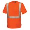 Reflective Apparel ANSI Type R Class 2 Short Sleeve T-Shirt with 3M Scotchlite Comfort Trim 102CT-OR-4X - alternate 3