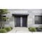 Vdomdoors Metal Double Doors Deux 0729 Gray Graphite Stainless Steel Insert 1 Sidelight Entry Modern Painted DEUX0729DEXD-GRE-W72+16xH96-RH-I - alternate 2