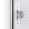 Jonathan Y Jules Edison 16.5" Cylinder 2-Light Iron/Seeded Glass Farmhouse Contemporary LED Wall Sconce, Nickel JYL7577C - alternate 5