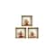 Homeroots Set of Three Abba Niche 3D Square Peel and Stick Wall Decals, 3PK 581066 - alternate 1