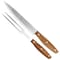 Gibson Elite 3 Piece Acacia Wood Serving Board with Carving Knife and Fork in Brown 143828.03 - alternate 4