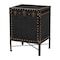 Baxton Studio Laura Vintage Black Canvas Lift-Top Trunk End Table 251-13912-ZORO - alternate 1