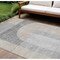 Homeroots 8' X 10' Silver Gray And Beige Geometric Washable Indoor Outdoor Area Rug 582731 - alternate 1