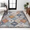 Jonathan Y Kirman Bohemian Medallion Light Gray/Blue/Orange 3 ft. x 5 ft. Area Rug MDP214A-3 - alternate 1