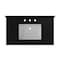 Craft + Main Vanity Top, 22 in OAL, 37 in OAW, Ceramic/Quartz, Black Galaxy, Undermount Sink, 1-Bowl QZ37228BGR - alternate 1