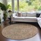 Homeroots 8' Terra Cotta And Copper Round Southwestern Washable Indoor Outdoor Area Rug 587100 - alternate 5
