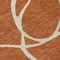 Homeroots 5' X 8' Copper And Ivory Abstract Washable Indoor Outdoor Area Rug 597506 - alternate 5