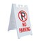 Signmission No Parking, A-Frame & 2 Decals Installed, Heavy-Duty Plastic Frame SBHD-D-2436-No Parking - alternate 1