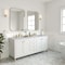 James Martin Vanities Chicago 72 in. Double Vanity, Glossy White, w/ 3 CM Carrara Marble Top 503-V72-GW-3CAR - alternate 2