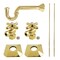 Kingston Brass Plumbing Sink Trim Kit with P-Trap, Polished Brass KPK130P2 - alternate 1