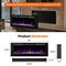 Edendirect 60-in W Black Wall mount LED Flat wall Electric Fireplace with Remote Control Included ZR-EF60 - alternate 6
