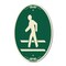 Signmission Pedestrian Crossing, 12 Inch X 18 Inch Designer, Heavy Gauge Aluminum A-OV-G-1218-9796 - alternate 1