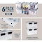 Lifemaster Stackable Storage Box Set, 32 Qt, Nestable, Wheels, Pull-Out Base, Clear, 6PK LIFCTN19 - alternate 6