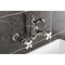 Kingston Brass Two-Handle Wall Mount Bridge Kitchen Faucet, Polished Nickel KS2446PX - alternate 3