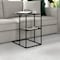 Homeroots 24" Black Steel End Table With Shelf 543836 - alternate 4