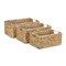 Homeroots Set of Three Braided Water Hyacinth Baskets, 3PK 399665 - alternate 6