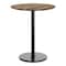 Flash Furniture Commercial 36" RD Natural HPL Tabletop with Black Bar Height RD Base ST-RD36-NAT-TR24B-GG - alternate 4