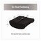 Mind Reader Memory Foam Ergonomic Lumbar Support Chair Cushion, 4 x 13.5 x 12.25, Black BACKFOAM-BLK - alternate 7