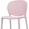 Homeroots Set Of Four Pink Heavy Duty Plastic Juvenile Chairs, 4PK 554665 - alternate 5