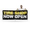 Signmission Tire Shop Now Open, 48 Inch x 120 Inch, Vinyl Banner B-120-30892 - alternate 5