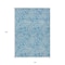 Homeroots 10' X 14' Teal Blue And Ivory Abstract Washable Indoor Outdoor Area Rug 599765 - alternate 7