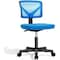 Simple Deluxe Armless Small Home Office Desk Chair, Ergonomic Low Back Computer Chair, Adjustable Rolling Swivel 3A88FNCHAIRC2077BU01 - alternate 6