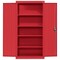Sandusky Lee Storage Cabinet, 72 in H, 36 in W, 18 in D, Recessed, Keyed, Red, 4 Shelves EA4R361872-01 - alternate 7