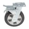 Vestil Rubber Swivel With Total Brake Caster 8 In. Diameter x 2 In. Width 881 lb Black/Gold CST-VE-8X2MRA-SWTB - alternate 4