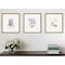 Homeroots Set Of Three Mayhem II Framed Art Gold Picture Frame Print Wall Art, 3PK 416327 - alternate 4