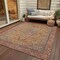 Homeroots 3' X 5' Gold And Peach Medallion Washable Indoor Outdoor Area Rug 616268 - alternate 6