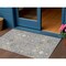 Homeroots 3' X 5' Gray Gold And Ivory Oriental Washable Indoor Outdoor Area Rug 598046 - alternate 1