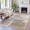 Homeroots 9' X 12' Brown And Gray Abstract Washable Indoor Outdoor Area Rug 632171 - alternate 5