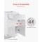 Vevor Shaker Base Cabinet 18" W x 24" D x 34.5" H Ready to Assemble with Drawer White KLCC-01 - alternate 7