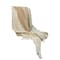Homeroots 50" X 60" Beige Brown And Ivory Recycled Poly PET Striped Throw Blanket with Tassels 519093 - alternate 5